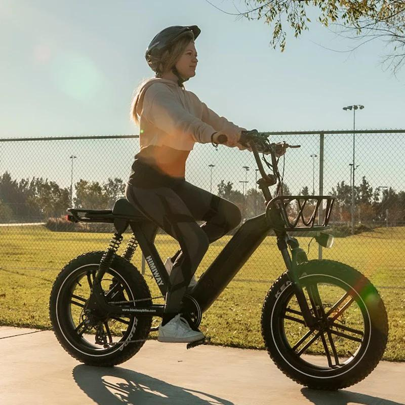 Himiway Escape Pro Long Range Moped-Style Electric Bike – The E
